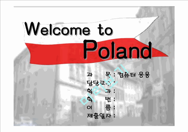 Wellcome to Poland   (1 )